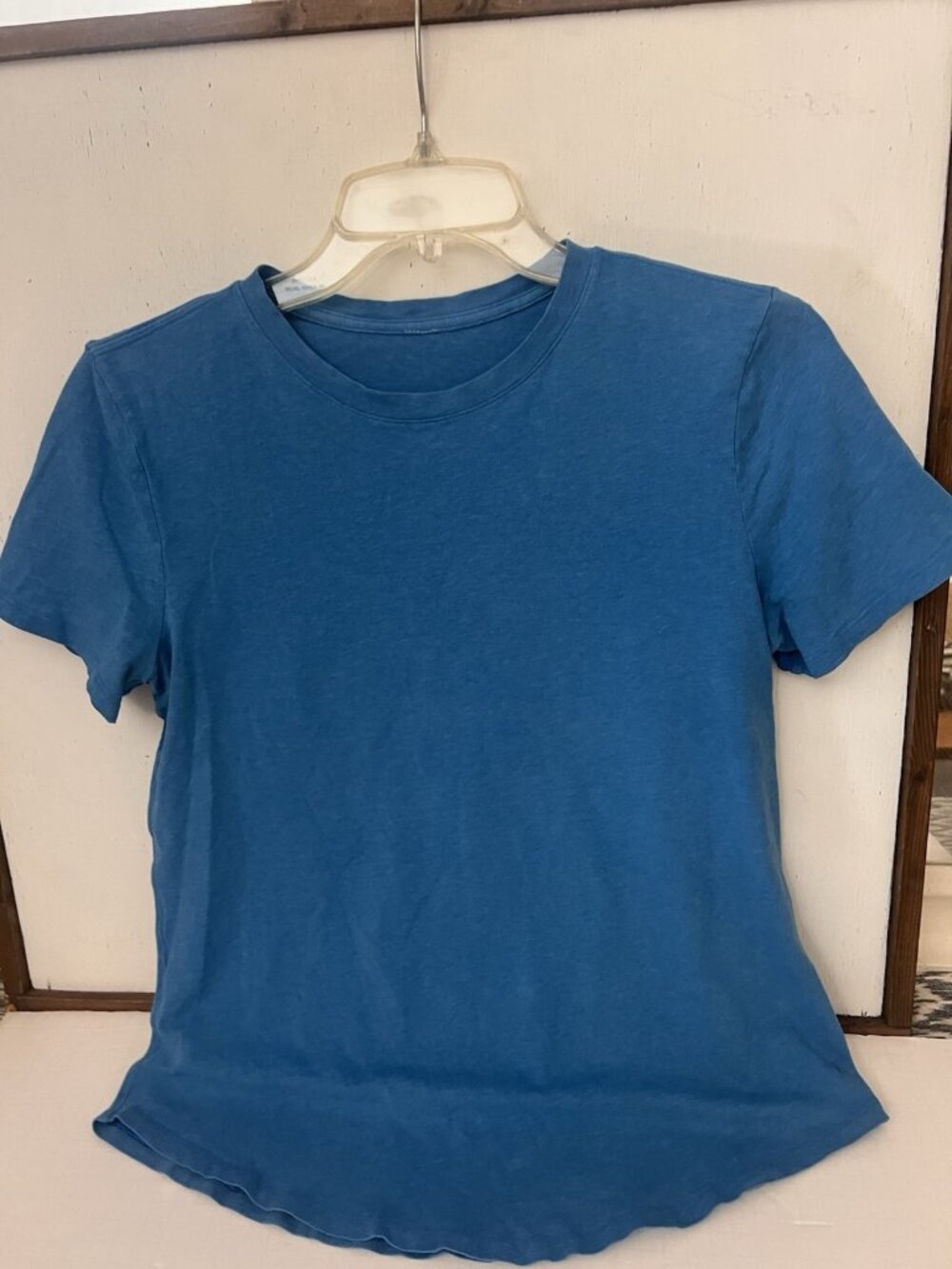 Lululemon Love Tee Short Sleeve T-Shirt Women S Blue Crew Neck Gym Stretch Run